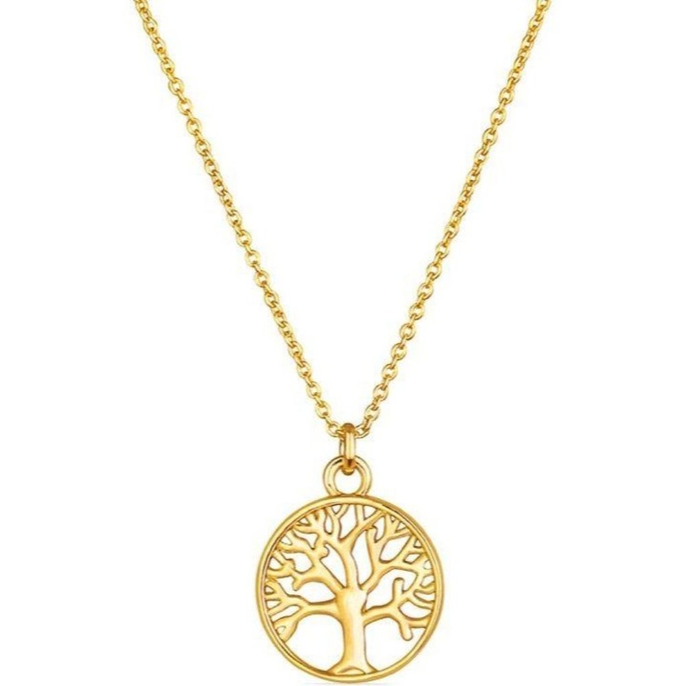 14k Gold Tree of Life Necklace for Women